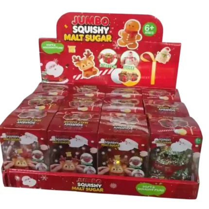 Jumbo Christmas Squishy Malt Sugar Toy wholesale glitter sensory stress relief toy by SDMAX Toys Wholesaler