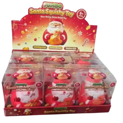 Jumbo Santa Squishy Toy wholesale Christmas slow rising stress relief toy by SDMAX Toys Wholesaler