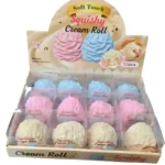 Cream Roll Squishy Toy wholesale soft touch crunchy sensory stress relief toy by SDMAX Toys Wholesaler