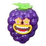 Crunchy Grape Squishy Toy Wholesale | Cartoon Face Stress Relief Sensory Toy - Image 7