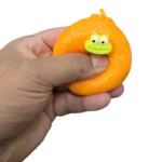 Crunchy Orange Squeeze Toy wholesale soft 6cm sensory stress relief toy from SDMAX Toys Wholesaler