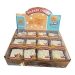 Crunchy Funny Face Cheese Cube Squishy Toy Wholesale 12 Pack Display Box - SDMAX Toys Wholesaler