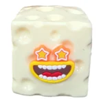 Crunchy Funny Face Cheese Cube Squishy Toy Wholesale 12 Pack Display Box - SDMAX Toys Wholesaler