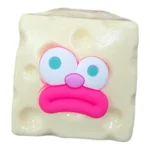 Crunchy Funny Face Cheese Cube Squishy Toy Wholesale 12 Pack Display Box - SDMAX Toys Wholesaler