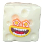 Crunchy Funny Face Cheese Cube Squishy Toy Wholesale 12 Pack Display Box - SDMAX Toys Wholesaler