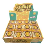 Vaseline Cheese Cube Squishy Toy Wholesale | 7x7x7cm Sensory Toy 12 Pack Box - Image 2