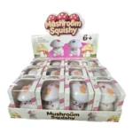 Crunchy Mushroom Squishy Toy Wholesale 12 Pack Display Box - SDMAX Toys Wholesaler