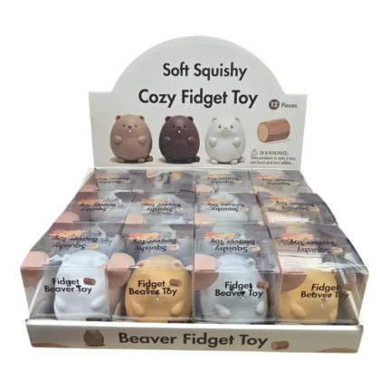 Crunchy Beaver Cozy Fidget Squishy Toy Wholesale 12 Pack - SDMAX Toys Wholesaler