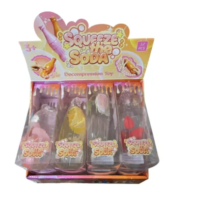 Vaseline Soda Bottle Fruit Squishy Toy Wholesale 12 Pack - SDMAX Toys Wholesaler