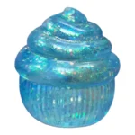 Glitter Squishy Cupcake Sensory Toy – 6cm, 3 Colours, Wholesale Display Box of 12