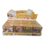 Transparent Bunny Squishy Toy – Colourful Novelty Sensory Toy, 9 × 8cm, Box of 12 Wholesale