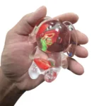 Transparent Bunny Squishy Toy – Colourful Novelty Sensory Toy, 9 × 8cm, Box of 12 Wholesale