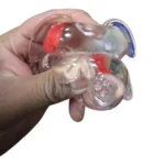 Transparent Bunny Squishy Toy – Colourful Novelty Sensory Toy, 9 × 8cm, Box of 12 Wholesale