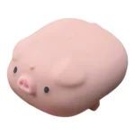 Cute pink Crunchy Pig Squishy Toy, 8 × 5.5cm, wholesale 12-piece display box by SDMAX Toys Wholesaler