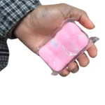 Crisp Choco Squishy Toy chocolate bar designs in brown, pink and cream colours with wholesale display box of 12, approximately 8 × 5 cm, sold by SDMAX Toys Wholesaler.