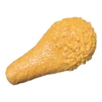 Jumbo fried chicken drumstick squishy toy in golden orange with a bumpy crispy-style texture, retail display box of 12, £2.99 each, SDMAX Toys Wholesaler.
