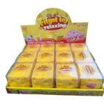 Crunchy Cheese Block Squishy Toy Wholesale - 12-Piece Counter Display Box - Image 2