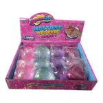 Suger Maltos Sparkle Heart Squishy Toy – Glitter Heart Stress Relief Squeeze Toy, 4 Colours, 12 Pieces per Box - Image 2