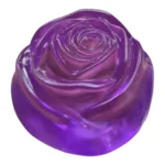 Flowers of Love rose-shaped novelty squeeze toys in red, blue, yellow and purple, displayed in a pink box of 12 by SDMAX Toys Wholesaler.