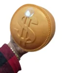 Jumbo Coin Squishy Toy in gold dollar coin design with retail packaging, 15 × 5 cm, advertised at £5.50 each and supplied in boxes of 6 by SDMAX Toys Wholesaler.