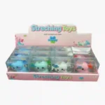 Shop cute Axolotl Squishy Toys wholesale at SDMAX Toys Wholesaler. Colourful animal-shaped squeeze toys, approx. 8 × 8 cm, in display boxes of 12. Ideal for toy shops and resellers.