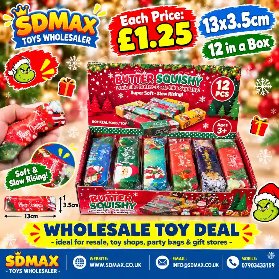 christmas-butter-squishy-toy-wholesale-sdmax Christmas Butter Squishy Toy wholesale soft slow rising sensory stress relief toy by SDMAX Toys Wholesaler