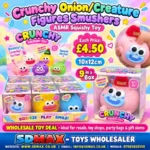 Crunchy Onion Creature Figures Smushers ASMR Squishy Toy Wholesale - SDMAX Toys Wholesaler