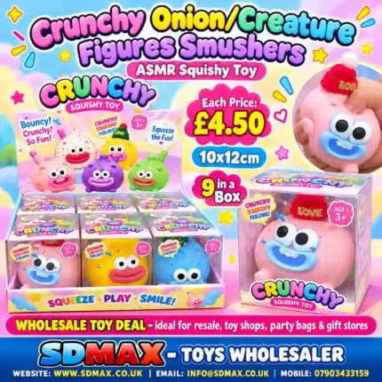 Crunchy Onion Creature Figures Smushers ASMR Squishy Toy Wholesale - SDMAX Toys Wholesaler