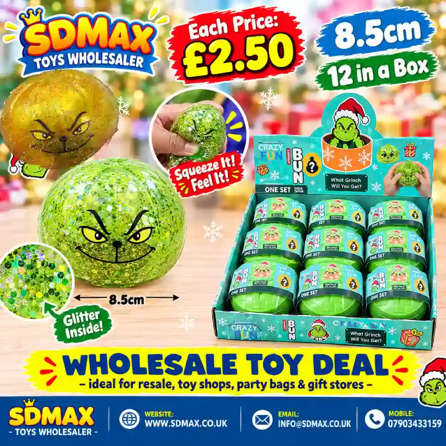 grinch-mystery-dumpling-squishy-toy-wholesale-sdmax Grinch Mystery Dumpling Squishy Toy wholesale Christmas glitter sensory toy by SDMAX Toys Wholesaler