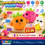 Interactive Music Plush Toy wholesale touch sensor fruit recording mimic toy by SDMAX Toys Wholesaler