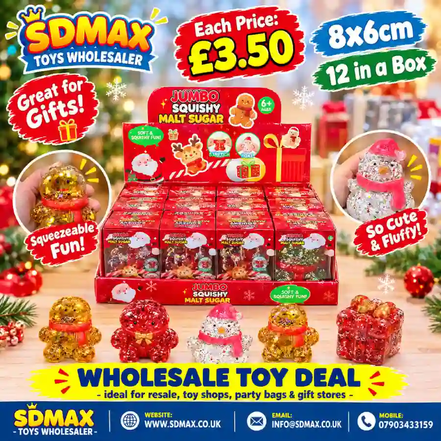 jumbo-christmas-squishy-malt-sugar-toy-wholesale Jumbo Christmas Squishy Malt Sugar Toy wholesale glitter sensory stress relief toy by SDMAX Toys Wholesaler