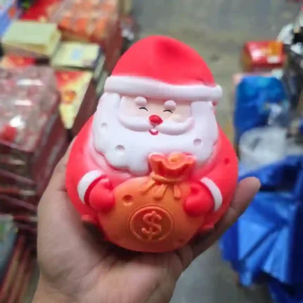 Jumbo Santa Squishy Toy wholesale Christmas slow rising stress relief toy by SDMAX Toys Wholesaler