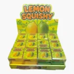 Lemon Squeez Squishy Toy in yellow and green, 7 x 6cm, wholesale box of 12 – SDMAX Toys Wholesaler