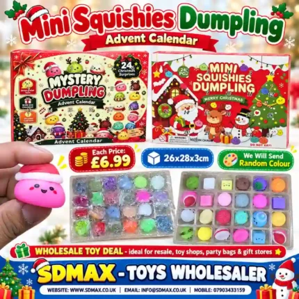 Mini Squishies Dumpling Advent Calendar 24pcs Wholesale Christmas Toy - SDMAX Toys Wholesaler