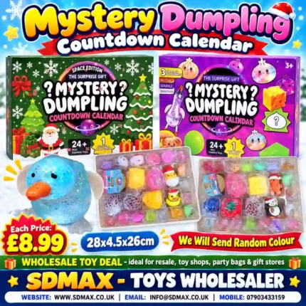 Mystery Dumpling Countdown Calendar 24+ Mini Squishy Toys Wholesale - SDMAX Toys Wholesaler