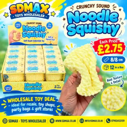 Noodle Squishy Toy 8x8cm with crunchy sound – SDMAX Toys Wholesaler