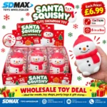 Santa Squishy Snowman Toy wholesale Christmas slow rising sensory toy by SDMAX Toys Wholesaler