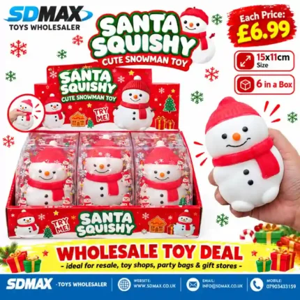 Santa Squishy Snowman Toy wholesale Christmas slow rising sensory toy by SDMAX Toys Wholesaler