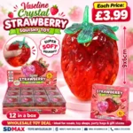 Vaseline Crystal Strawberry Squishy Toy Wholesale 12 Pack - SDMAX Toys Wholesaler
